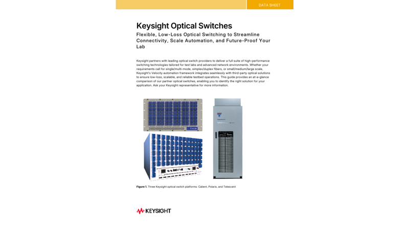 Keysight Optical Switches